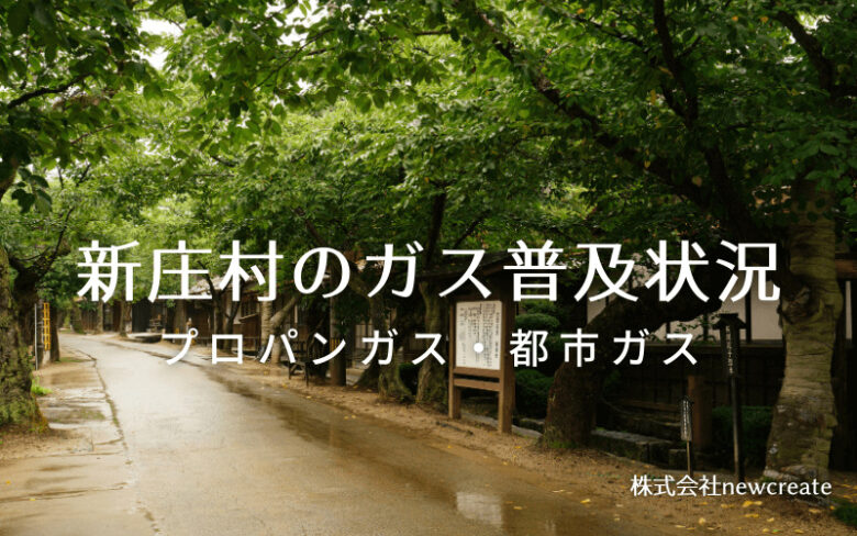 新庄村のプロパンガスと都市ガス普及状況