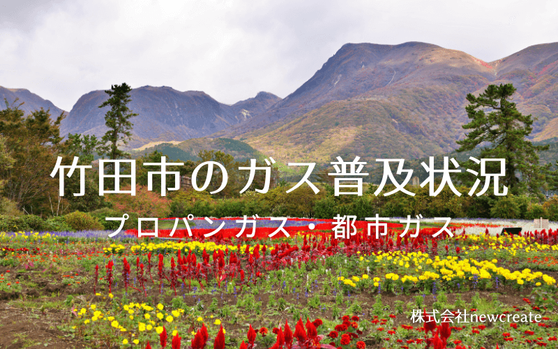 竹田市のプロパンガスと都市ガス普及状況