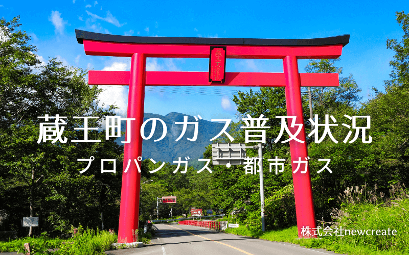 蔵王町のプロパンガスと都市ガス普及状況