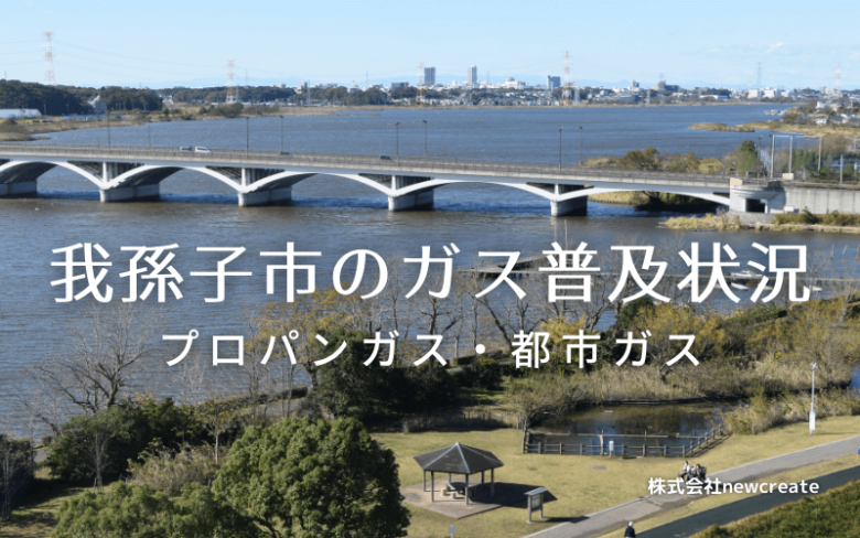 我孫子市のプロパンガスと都市ガス普及状況