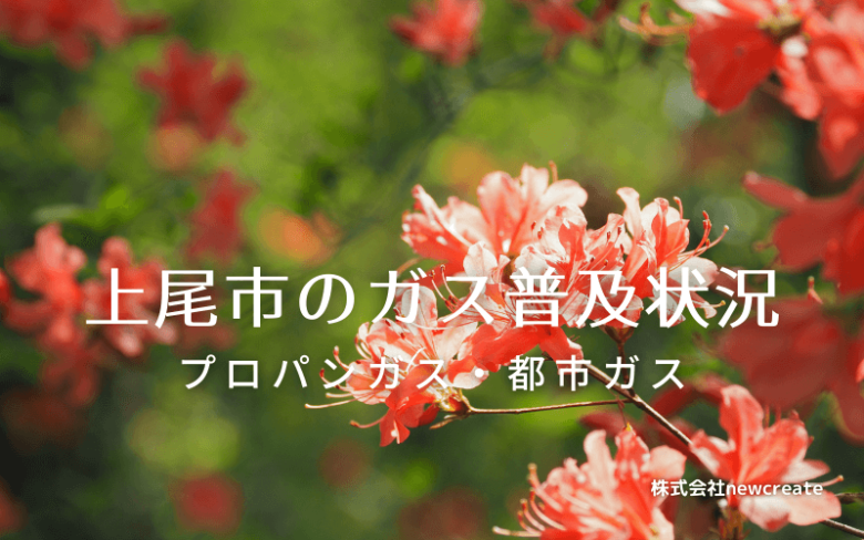 上尾市のプロパンガスと都市ガス普及状況