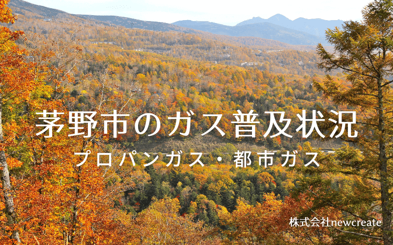 茅野市のプロパンガスと都市ガス普及状況