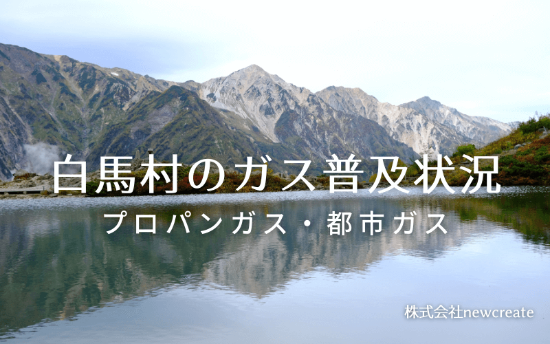 白馬村のプロパンガスと都市ガス普及状況