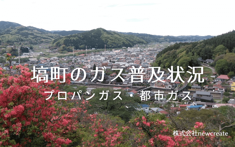 塙町のプロパンガスと都市ガス普及状況