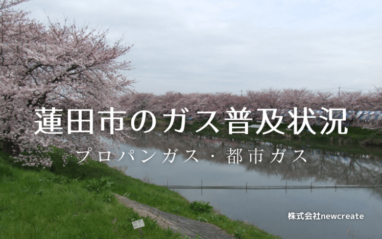 蓮田市のプロパンガスと都市ガス普及状況