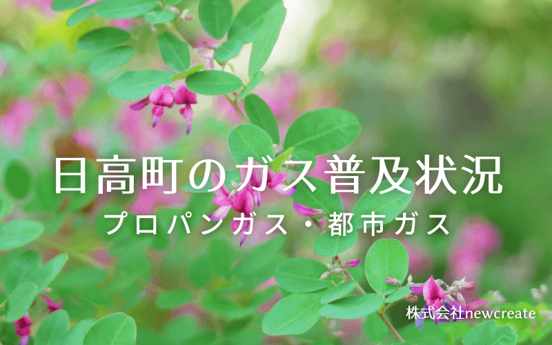 和歌山県日高町のプロパンガスと都市ガス普及状況