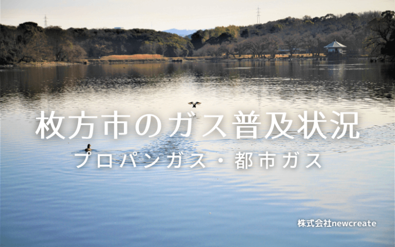 枚方市のプロパンガスと都市ガス普及状況