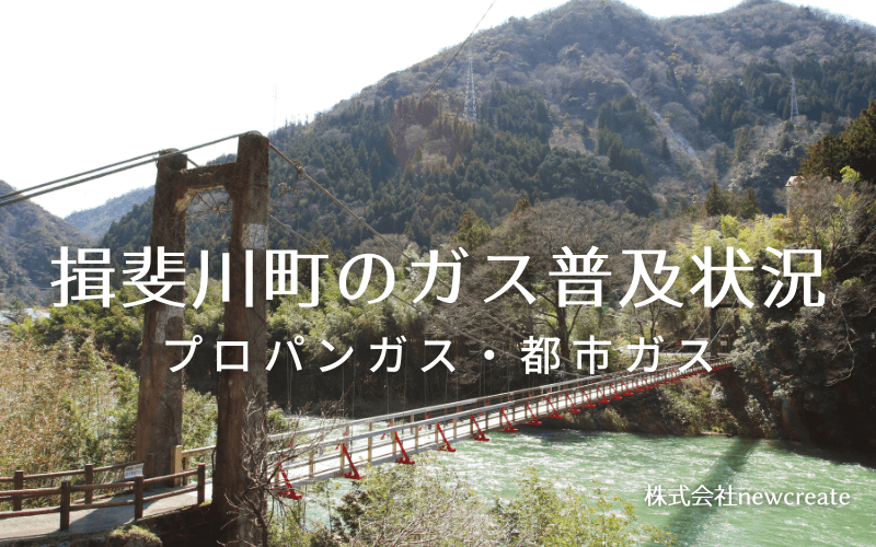 揖斐川町のプロパンガスと都市ガス普及状況