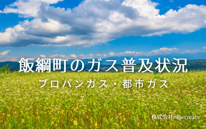 飯綱町のプロパンガスと都市ガス普及状況