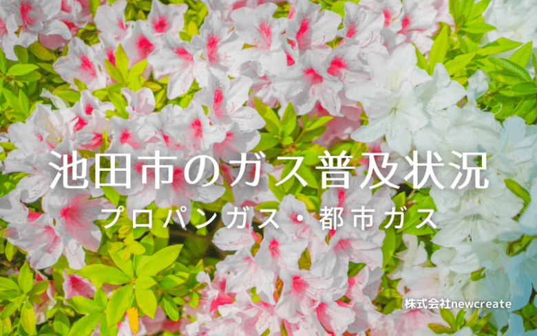 池田市のプロパンガスと都市ガス普及状況