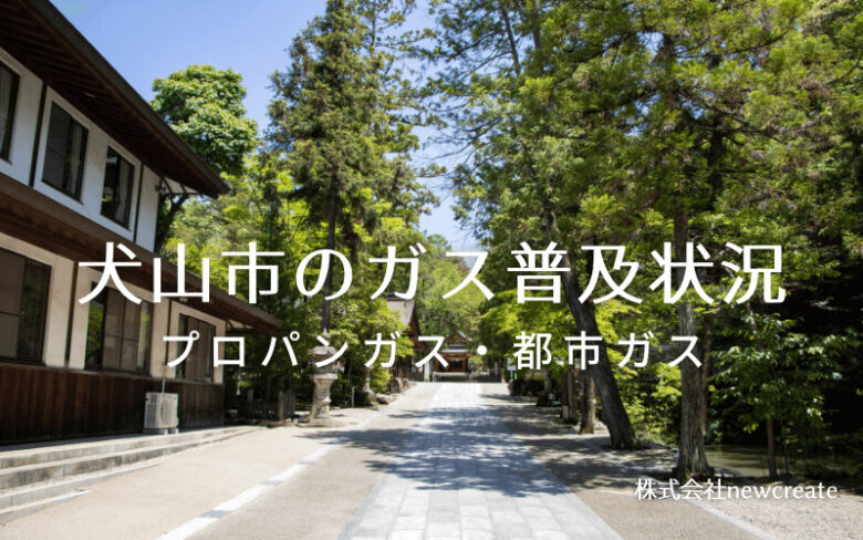 犬山市のプロパンガスと都市ガス普及状況