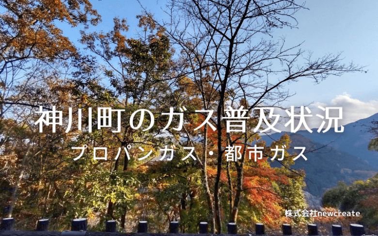 神川町のプロパンガスと都市ガス普及状況