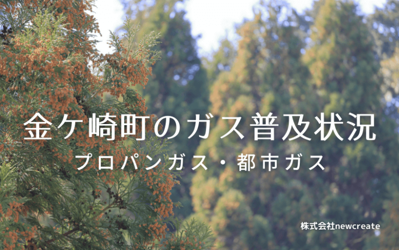 金ケ崎町のプロパンガスと都市ガス普及状況