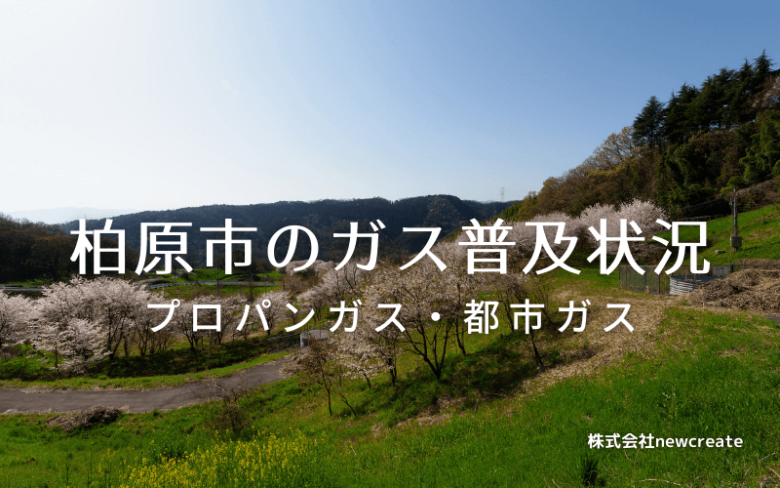 柏原市のプロパンガスと都市ガス普及状況