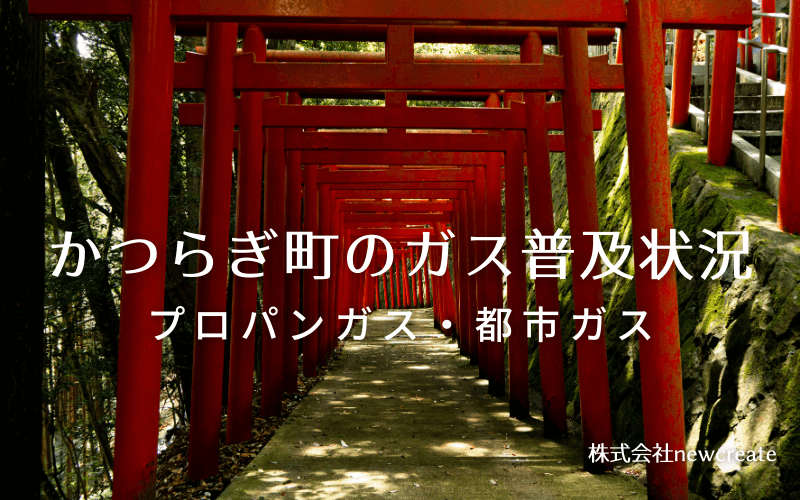 かつらぎ町のプロパンガスと都市ガス普及状況
