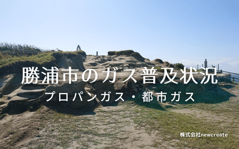 勝浦市のプロパンガスと都市ガス普及状況