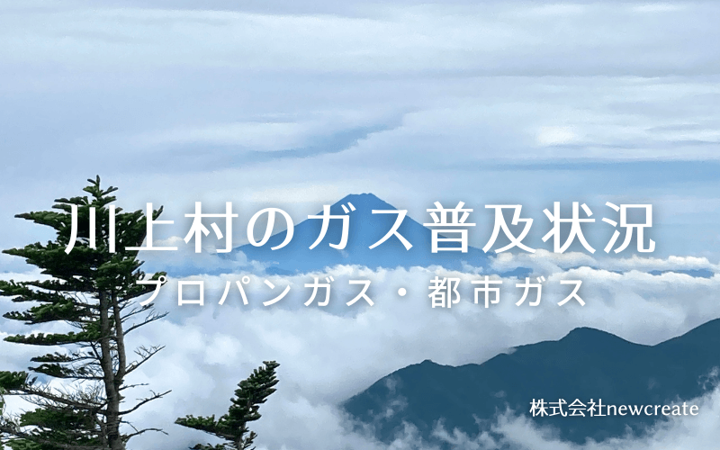 川上村のプロパンガスと都市ガス普及状況