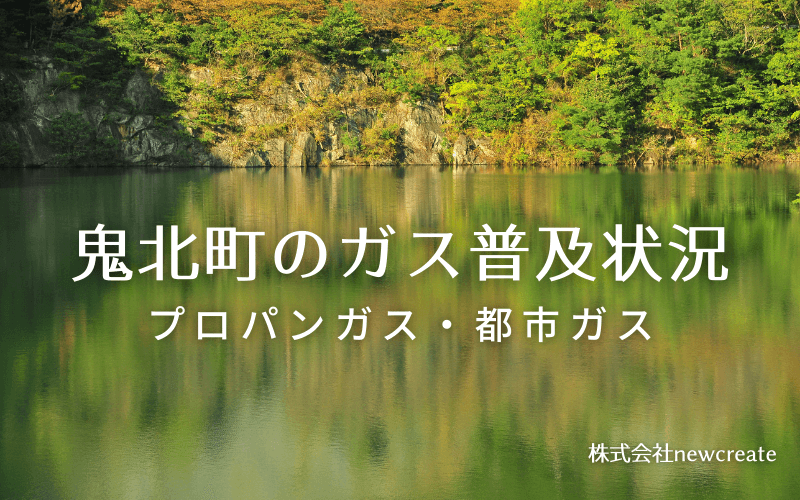 鬼北町のプロパンガスと都市ガス普及状況