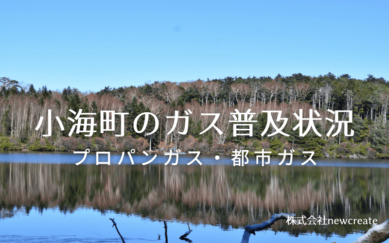 小海町のプロパンガスと都市ガス普及状況