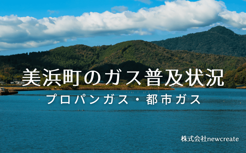 福井県美浜町のプロパンガスと都市ガス普及状況