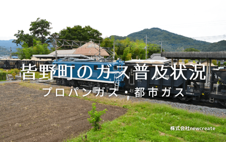 皆野町のプロパンガスと都市ガス普及状況