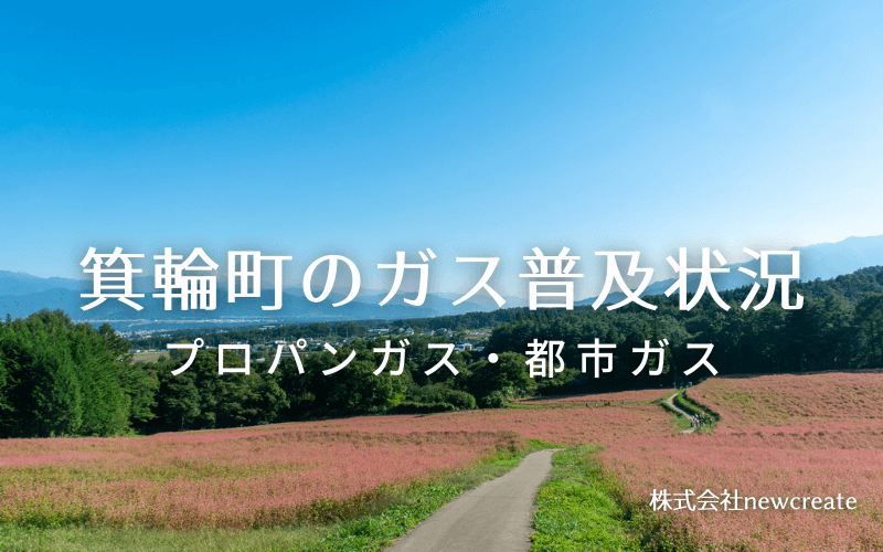 箕輪町のプロパンガスと都市ガス普及状況