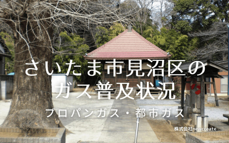 さいたま市見沼区のプロパンガスと都市ガス普及状況