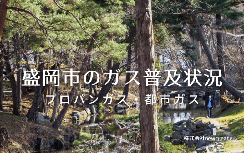 盛岡市のプロパンガスと都市ガス普及状況