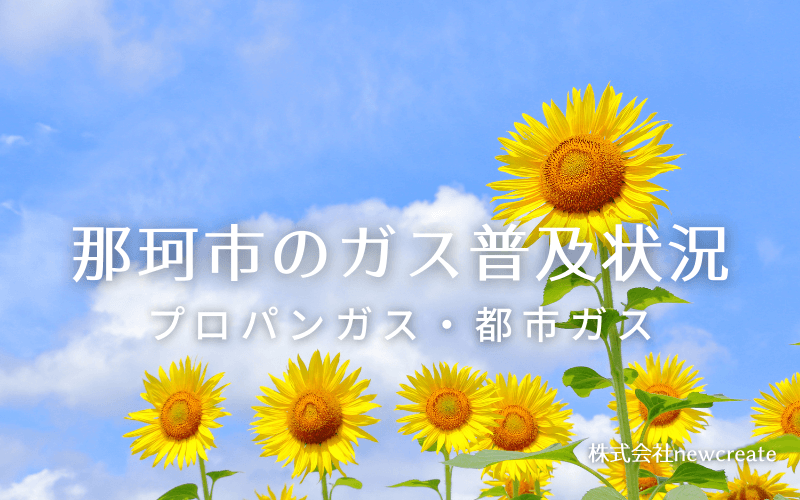 那珂市のプロパンガスと都市ガス普及状況