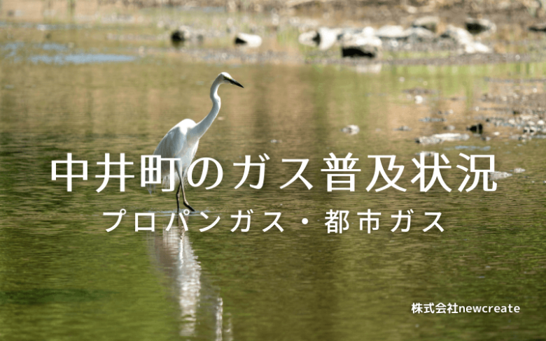 中井町のプロパンガスと都市ガス普及状況