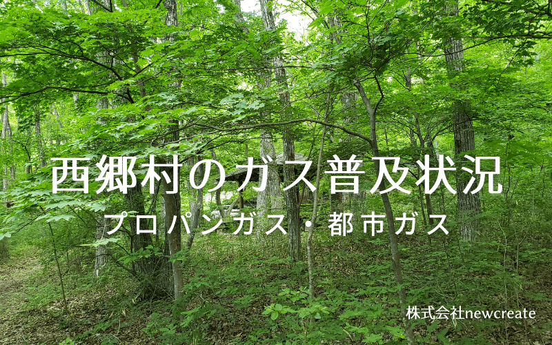 西郷村のプロパンガスと都市ガス普及状況