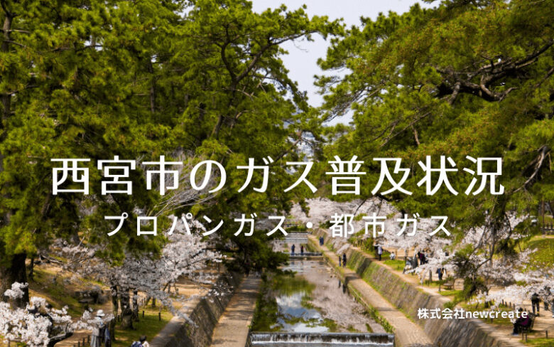 西宮市のプロパンガスと都市ガス普及状況