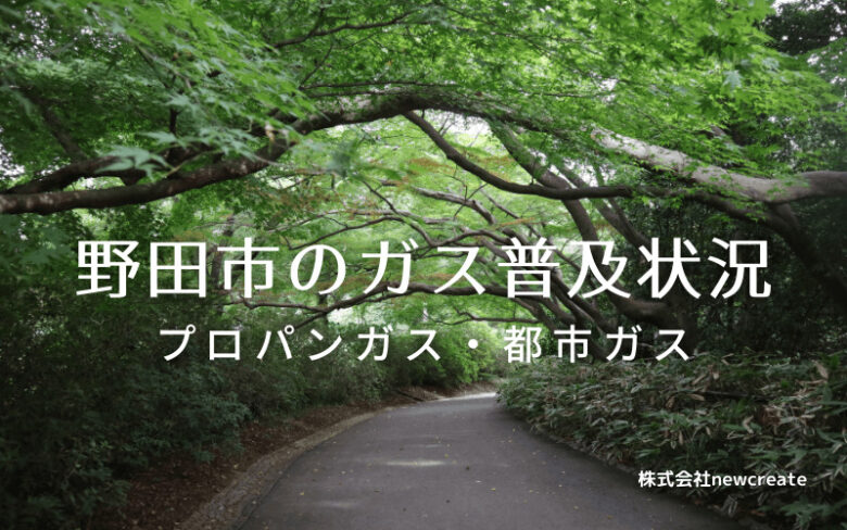 野田市のプロパンガスと都市ガス普及状況