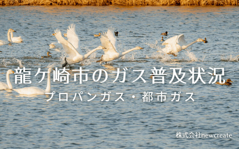 龍ケ崎市のプロパンガスと都市ガス普及状況