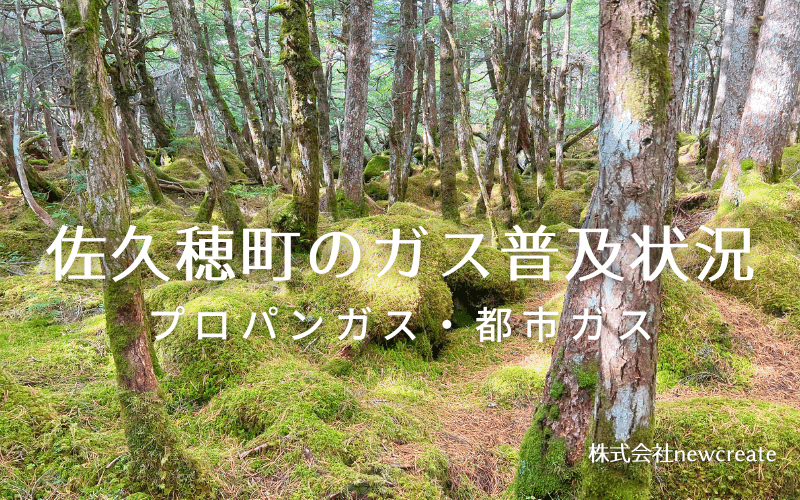 佐久穂町のプロパンガスと都市ガス普及状況