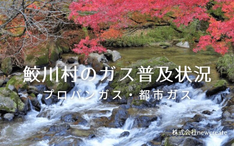 鮫川村のプロパンガスと都市ガス普及状況