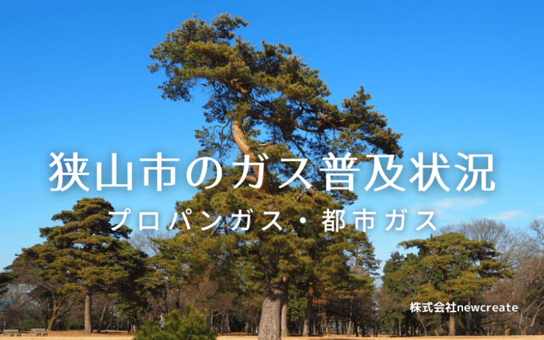 狭山市のプロパンガスと都市ガス普及状況