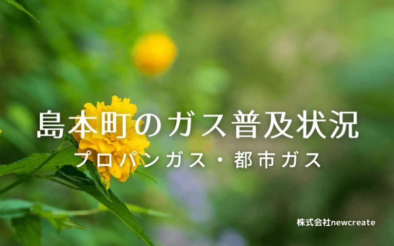 島本町のプロパンガスと都市ガス普及状況