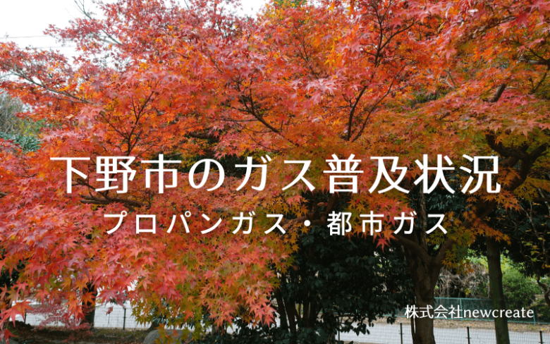 下野市のプロパンガスと都市ガス普及状況