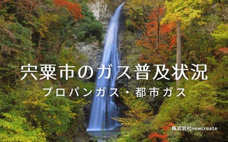 宍粟市のプロパンガスと都市ガス普及状況