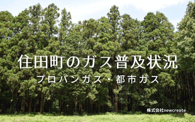 住田町のプロパンガスと都市ガス普及状況