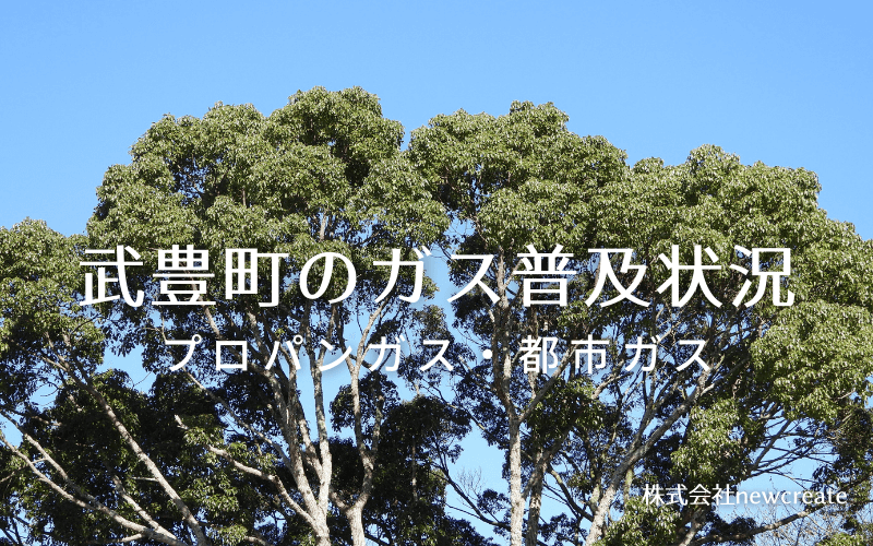 武豊町のプロパンガスと都市ガス普及状況