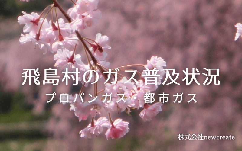 飛島村のプロパンガスと都市ガス普及状況