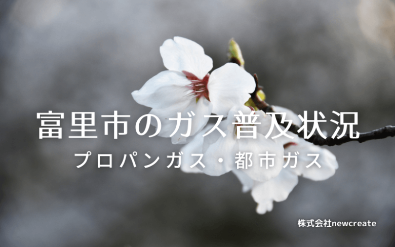 富里市のプロパンガスと都市ガス普及状況