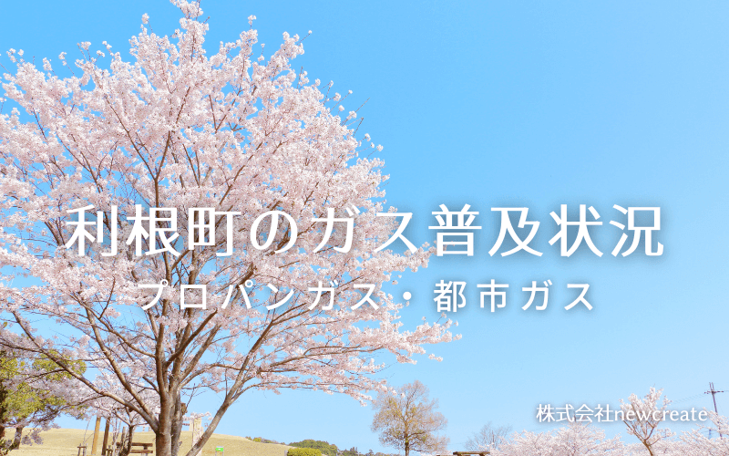 利根町のプロパンガスと都市ガス普及状況