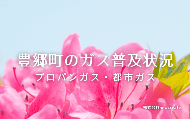 豊郷町のプロパンガスと都市ガス普及状況