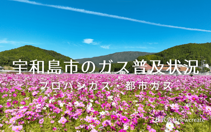 宇和島市のプロパンガスと都市ガス普及状況