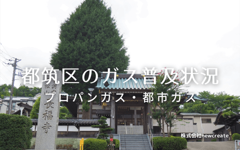 都筑区のプロパンガスと都市ガス普及状況