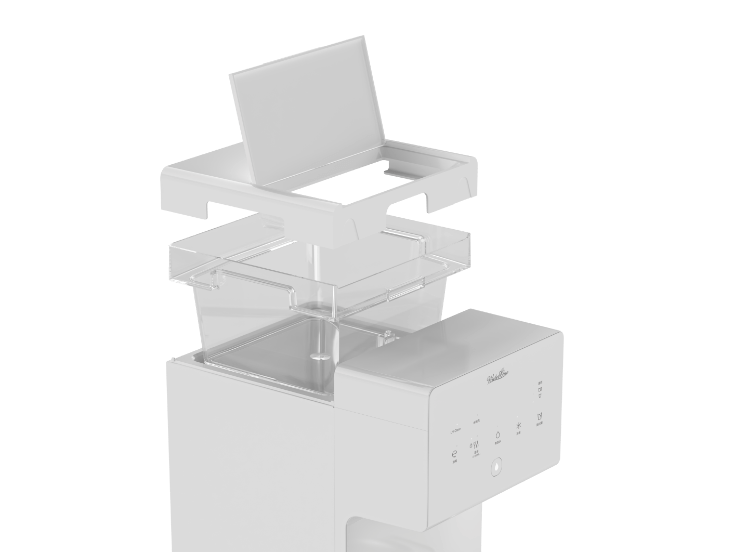 取り外して洗える給水タンク