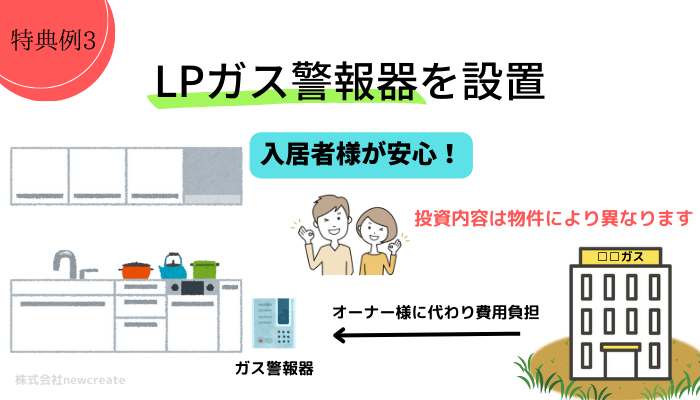 LPガス警報器を設置